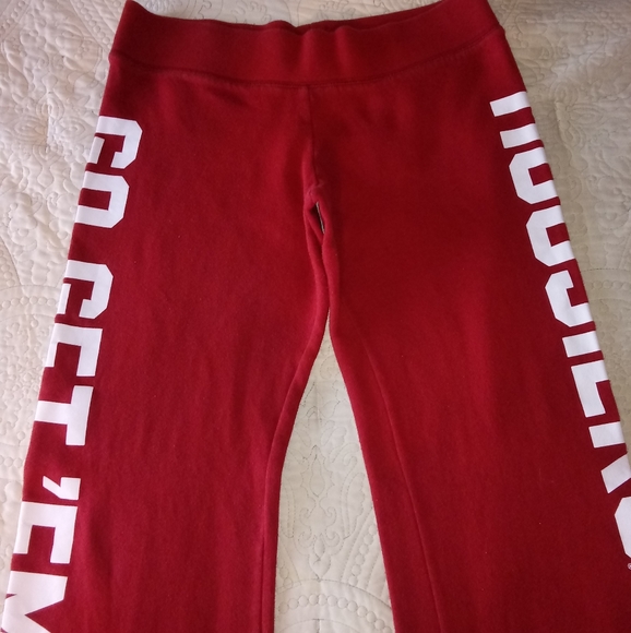 Pink Victoria's Secret Women's Indiana University Sweatpants - Picture 11 of 11